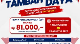 Banner Promo HUT RI ke 81 PLN Batam. Foto:Istimewa