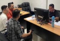 Kuasa hukum Andi Morena saat menjalani pemeriksaan sebagai pelapor di Subdit Cyber Polda Kepri, Minggu (2/8/2026). Matapedia6.com/Istimewa