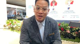 CEO Fireworks Trade Media Kenny saat memberikan komentar mengenai IMOX 2026 yang dilaksanakan di Radisson Golf & Convention Center Batam, Rabu 5 hingga Jumat 7 Agustus 2026. Matapedia6.com/Luci
