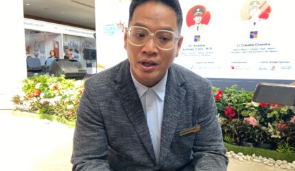 CEO Fireworks Trade Media Kenny saat memberikan komentar mengenai IMOX 2026 yang dilaksanakan di Radisson Golf & Convention Center Batam, Rabu 5 hingga Jumat 7 Agustus 2026. Matapedia6.com/Luci