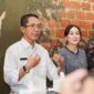 Kepala BP Batam Amsakar Achmad dan Wakil Kepala BP Batam Li Claudia saat memberikan keterangan pers di Batam, Rabu (5/8/2026). Foto:Ist