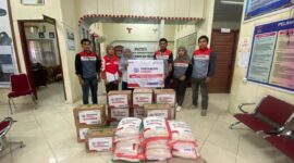 Pertamina salurkan bantuan untuk korban banjir di Padang. Foto:Istimewa