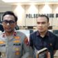 Kapolsek Lubuk Baja Kompol Deni Langie  didampingi Kanit Reskrim Polsek Lubuk Baja dalam konferensi pers di Mapolsek Lubuk Baja, Jumat (7/8/2026). Foto:Rega/matapedia
