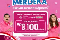 Flyer promo Bright Pertamina Patra Niaga Agustus 2026. Foto:Ist