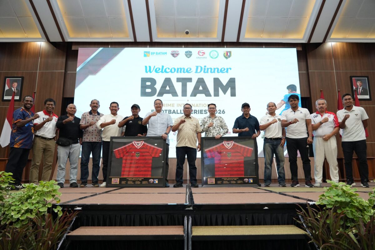 Badan Pengusahaan (BP) Batam resmi membuka gelaran Batam Prime International Football Series 2026 lewat jamuan Welcome Dinner di Balairungsari BP Batam, Jumat (21/8/2026) malam. Foto:Ist