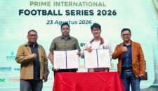 Badan Pengusahaan Batam (BP Batam) resmi menutup gelaran Batam Prime International Football Series 2026 lewat Gala Dinner meriah di Ballroom Pacific Hotel, Minggu (23/8/2026) malam. Foto:Istimewa