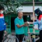 Pertamina Patra Niaga Sumbagut bagikan masker kepada warga. Foto:Istimewa