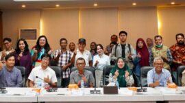 Wakil Kepala BP Batam Li Claudia Chandra bersama dengan sejumlah media pada Rabu (26/8/2026). Foto:Humas BP Batam