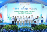 Hari Indonesia Menabung (HIM) dan Bulan Literasi Keuangan (BLK) 2026 di Sekolah Rakyat Menengah Atas (SRMA) 13 Bekasi, Jumat (28/8/2026). Foto:OJK Kepri