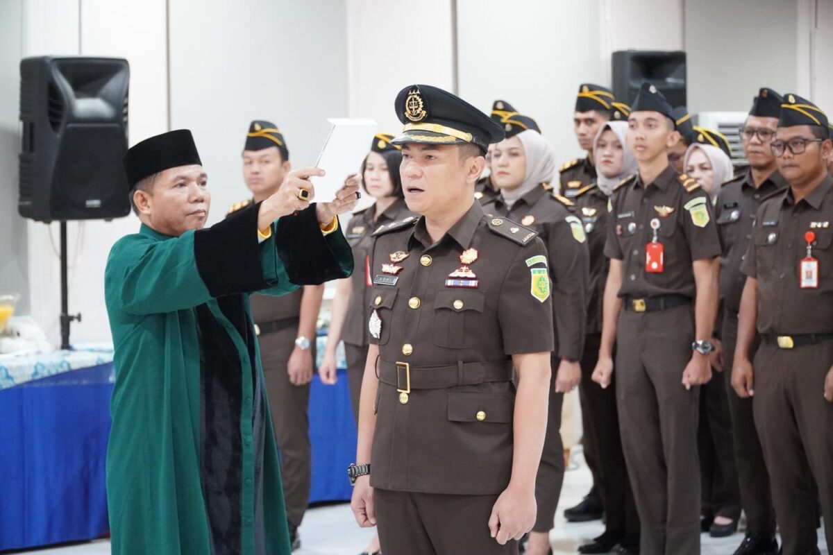 Kepala Seksi Tindak Pidana Umum (Kasipidum) Kejaksaan Negeri Batam Priyuda Adhytia Mukhtar saat pelantikan di Kejari Batam, Senin (31/8/2026). Foto:Istimewa