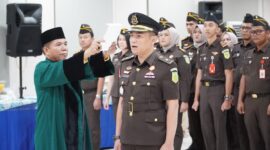 Kepala Seksi Tindak Pidana Umum (Kasipidum) Kejaksaan Negeri Batam Priyuda Adhytia Mukhtar saat pelantikan di Kejari Batam, Senin (31/8/2026). Foto:Istimewa