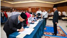 Wali Kota Batam Amsakar Achmad lantik sejumlah pejabat pada Rabu (5/8/2026). Foto:Diskominfo Batam