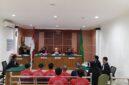 Tujuh Terdakwa Ledakan kapal di PT ASL menjalani proses persidangan tuntutan, Kamis (6/8/2026). Foto:Rega/matapedia