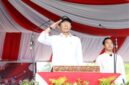 Wali Kota Batam Amsakar Achmad saat pimpin upacara HUT RI ke 81 dalam gladi bersih, Minggu (16/8/2026). Foto:Diskominfo