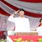Wali Kota Batam Amsakar Achmad saat pimpin upacara HUT RI ke 81 dalam gladi bersih, Minggu (16/8/2026). Foto:Diskominfo