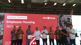 Lion Group resmikan perumahan untuk karyawan di Batam secara simbolis, Rabu (19/8/2026). Foto:Rega/matapedia