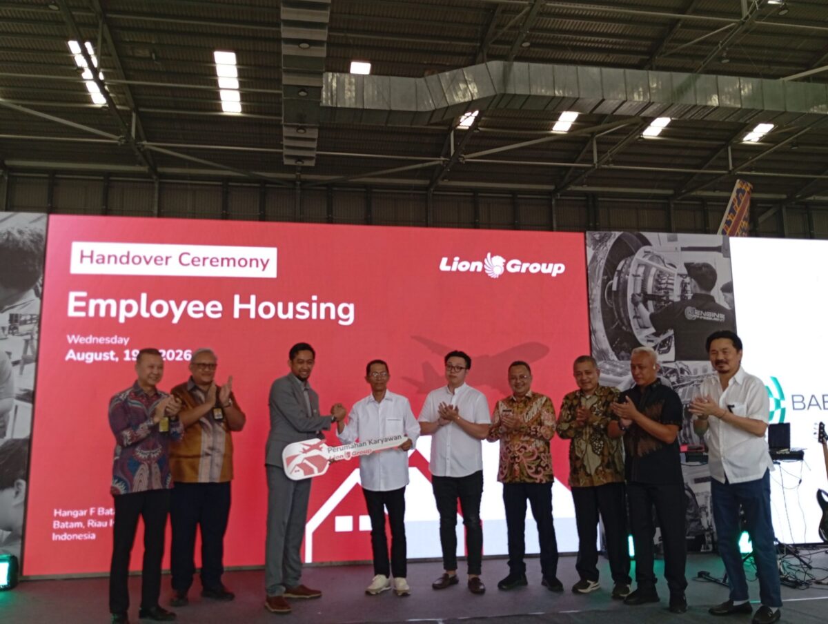 Lion Group resmikan perumahan untuk karyawan di Batam secara simbolis, Rabu (19/8/2026). Foto:Rega/matapedia