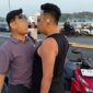 Para pihak terlibat adu argumen di Jembatan II Barelang beberapa hari lalu. Foto:Istimewa