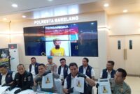 Kapolresta Barelang Kombes Pol Anggoro Wicaksono saat jumpa pers di Polresta Barelang, Rabu (26/8/2026). Foto:Rega/matapedia