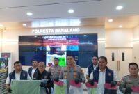 Polisi ekspos kasus tindak pidana kekerasan terhadap anak di Batam, Rabu (26/8/2026). Foto:Rega/matapedia