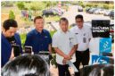 Sekretaris Daerah Batam Firmansyah dan Kadis Kominfo Batam Rudi dalam peluncuran nasional Garuda Spark Innovation Hub (GSIH) di Nongsa Digital Park (NDP), Rabu (26/8/2026). Foto:Diskominfo