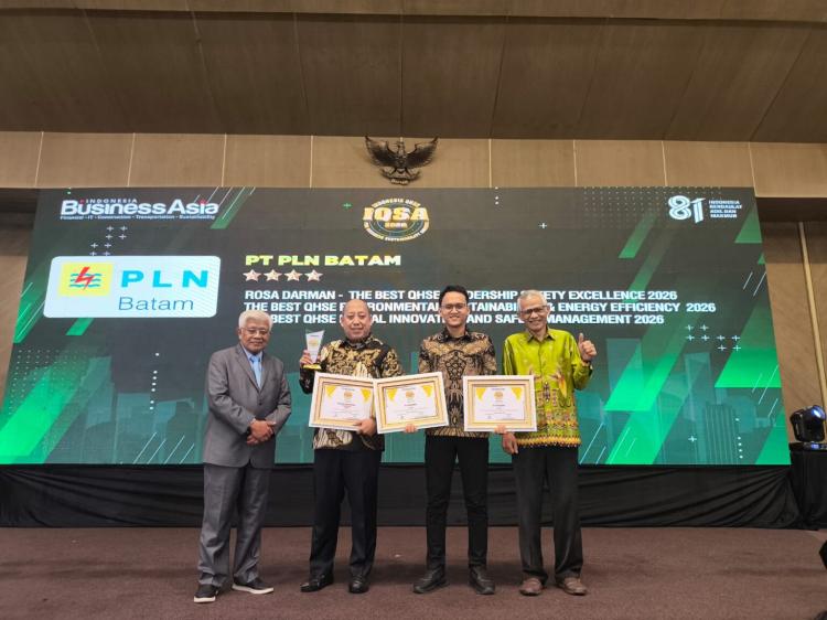 Tiga unit kerja PLN Batam meraih penghargaan. Foto:Istimewa