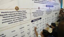 Sejumlah pengelola THM di Batam Deklarasi perang terhadap narkoba dalam jumpa pers di Polda Kepri, Selasa (1/9/2026). Foto:Marina/matapedia