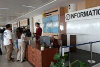 Papan informasi di Bandara Hang Nadim Batam, Minggu (6/9/2026). Foto:Istimewa