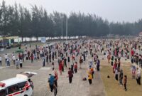 Rangkaian GENCARKAN berlangsung di Alun-alun Pantai Piwang, Natuna, Minggu (6/9/2026). Foto:OJK Kepri