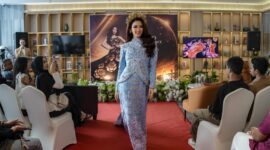 Pre-Press Conference bertajuk “Angela Lillo From Batam to the Global Stage” di Harris Hotel & Suites Nagoya Batam, Sabtu (12/9/2026). Foto:Istimewa