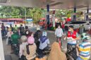 Pertamina salurkan masker ke warga di Padang. Foto:istimewa