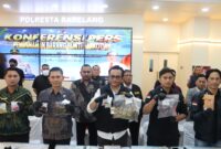 Polisi tunjukkan barang bukti narkoba yang akan dimusnahkan, Kamis (17/9/2026). Foto:Istimewa