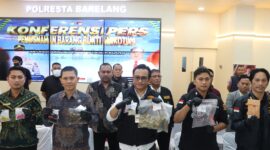 Polisi tunjukkan barang bukti narkoba yang akan dimusnahkan, Kamis (17/9/2026). Foto:Istimewa