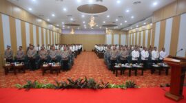 Rapat Kerja Teknis (Rakernis) Intelkam Tahun Anggaran 2026 di Aglow Hotel Harbor Bay, Batam, Senin (21/9/2026). Foto:Humas Polda Kepri