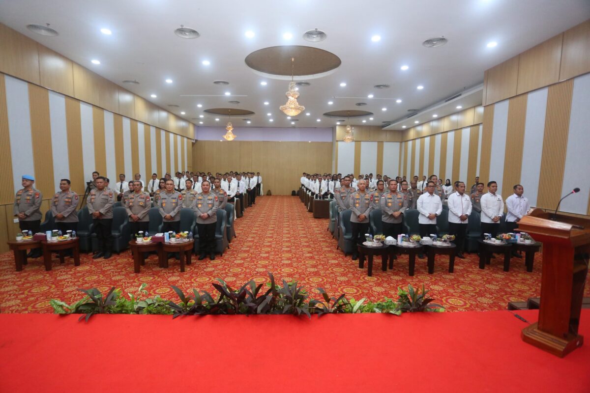 Rapat Kerja Teknis (Rakernis) Intelkam Tahun Anggaran 2026 di Aglow Hotel Harbor Bay, Batam, Senin (21/9/2026). Foto:Humas Polda Kepri