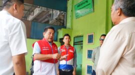 Komisaris PT Pertamina Patra Niaga, Panel Barus, mengecek langsung kesiapan tersebut saat mengunjungi gudang Agen LPG PSO PT Amartha Anugrah Mandiri di Kota Batam, Kepulauan Riau, Selasa (22/9/2026). Foto:Istimewa