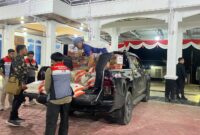 Pertamina menyalurkan bantuan tersebut pada Rabu (23/9/2026) di dua lokasi, yakni Posko Batang Barus dan tempat pengungsian di Kompleks Rumah Dinas Wakil Bupati Solok. Foto:Istimewa