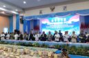 Bareskrim bersama Bea Cukai, Polda Kepri dan BNN konferensi pers ketamin 800 kg di Polda Kepri, Selasa (1/9/2026). Foto:Rega/matapedia