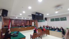 Sidang pembaca pledoi Terdakwa Wilson di Pengadilan Negeri Batam, Rabu (9/9/2026). Foto:Rega/matapedia