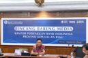Kepala KPw BI Kepri, Rony Widijarto Purubaskoro saat berbincang bareng media, Selasa (15/9/2026). Foto:Rega/matapedia