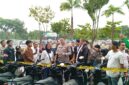 Kapolresta Barelang Kombes Pol Anggoro Wicaksono saat melihatkan barang bukti curanmor yang akan diambil warga, Selasa (22/9/2026). Foto:Rega/matapedia