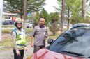 Razia kendaraan bermotor pajak di pos Polisi Glael Batam, Jumat (25/9/2026). Foto:Rega/matapedia