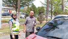 Razia kendaraan bermotor pajak di pos Polisi Glael Batam, Jumat (25/9/2026). Foto:Rega/matapedia