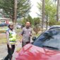 Razia kendaraan bermotor pajak di pos Polisi Glael Batam, Jumat (25/9/2026). Foto:Rega/matapedia