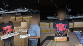 Bea Cukai Batam mengamankan 1.679.400 batang rokok tanpa pita cukai dari tiga penindakan yang melibatkan patroli laut dan sinergi dengan Ditpolairud Polda Kepulauan Riau. Foto:Istimewa