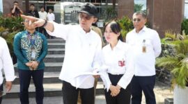 Wali Kota Batam Amsakar Achmad bersama Wakil Wali Kota Batam Li Claudia. Foto:Diskominfo Batam