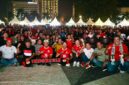 Dataran Engku Putri, Batam Center, berubah menjadi lautan euforia setelah Tim Nasional Indonesia memastikan gelar juara FIFA ASEAN Cup 2026.  Foto:Istimewa
