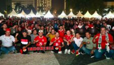 Dataran Engku Putri, Batam Center, berubah menjadi lautan euforia setelah Tim Nasional Indonesia memastikan gelar juara FIFA ASEAN Cup 2026. Foto:Istimewa