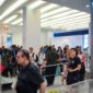 Para penumpang di Pelabuhan Internasional Batam Center beberapa hari lalu. Foto:Istimewa