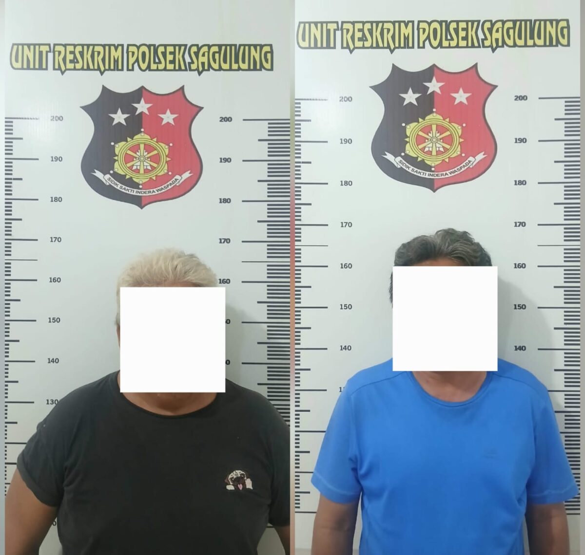 Dua pria ditangkap Polsek Sagulung. Foto:Istimewa